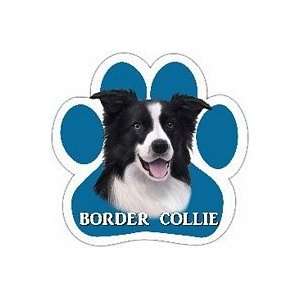 Border Collie Paw Shaped Car Magnet