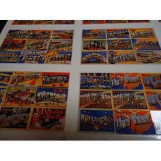 Vintage Postcard Sheet 108 Large Capitol Stamps UNUSED  