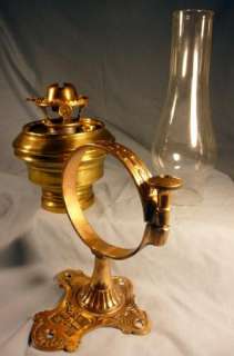 Antique Adams & Westlake Railroad Oil Lamp, Lantern, Dayton Wall 