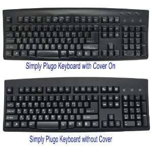  Korean and English Computer Keyboard   Black Wired USB 