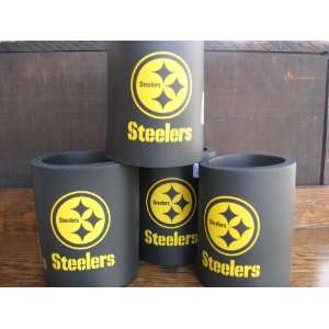   Gold Pittsburgh Steelers Beer Koozies Center Logo