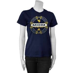   Virginia Mountaineers Navy Blue Mom T shirt (Small)