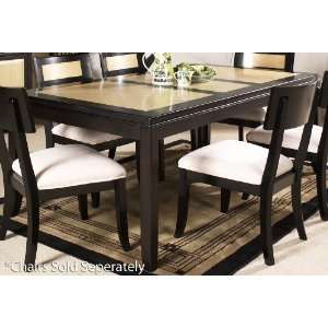  Insignia Rectangular Leg Dining Table by Somerton   Clear Maple 