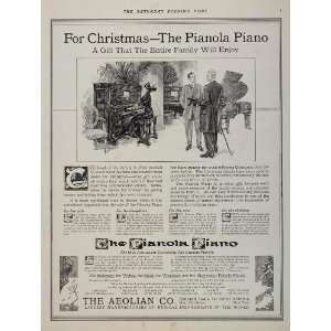  1911 Vintage Print Ad Pianola Piano Aeolian Company 