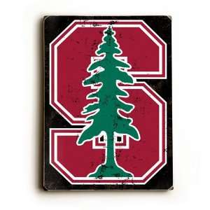  BSS   Stanford Tree Logo Wood Sign (9 x 12)(Solid 