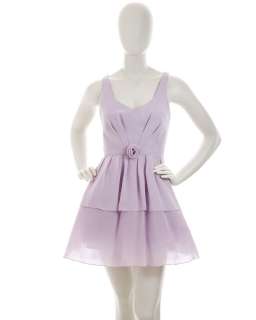 ABS by Allen Schwartz Tiered Party Dress, Lilac  