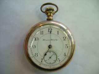 Vintage Hampden Watch Co. Champion Movement Gold Filled Pocket Watch 