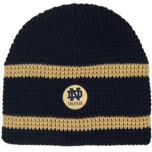 Notre Dame Fighting Irish Navy Goal Tend Knit Beanie:  
