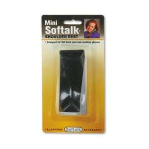 Mini Softalk Telephone Shoulder Rest   4 1/2 Long x 1 3/4w x 2h, Black 