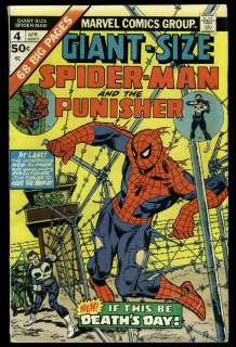 GIANT SIZE SPIDER MAN #4 3RD APP OF THE PUNISHER COVER  