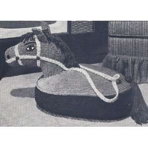 Crochet PATTERN to make   Sitting TV Horse Pillow Stuffed Animal Soft 