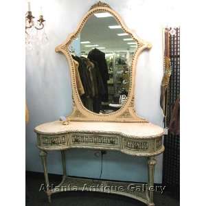  French Dressing Table and Mirror