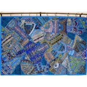  Blue Decorative Ethnic Huge Wall Decor Tapestry Throw 