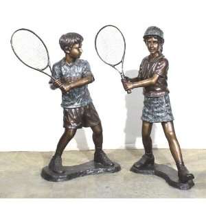 Metropolitan Galleries SRB25452 Girl Tennis Player Bronze  