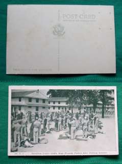 ARMY RECEPTION CENTER DUFFLE BAGS OLD VINTAGE POSTCARD  