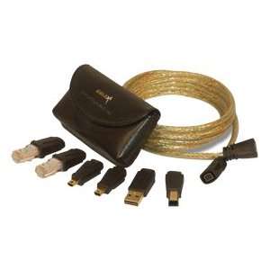 GoldX 5 in 1 USB & Ethernet QuickConnect Cable 18in 6ft GXQUN 08 Pack 