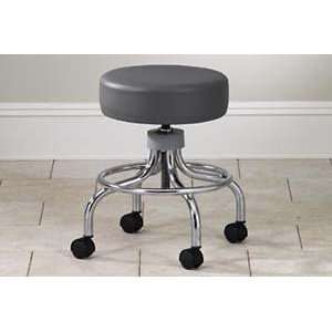  Adjustable chrome stool same as 2102 with carpet casters 