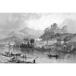  Italy View of Bassano   SCARCE Antique Print Everything 