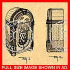 46 WURLITZER JUKEBOX Patent MODEL 1015 Phonograp​h #601