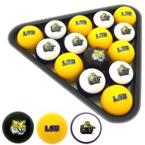  LSU Tigers College Logo Pool Balls Set