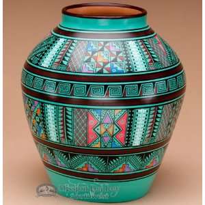  Painted Southwest Style Pottery Vase 7.5  Andean (p330 