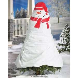  Snowman Design Outdoor Bush and Shrub Cover Bag 