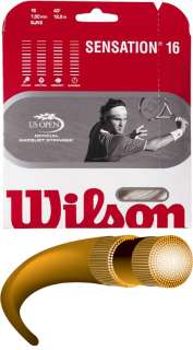 WILSON SENSATION 16 STRINGING FOR NEW RACQUET PURCHACE 026388850396 