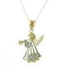 10K Yellow Gold Angel with Trumpet Pendant