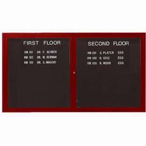  Aluminum Directory with Wood Look Finish Frame Color: Cherry Wood 