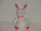   Just One You Year Beanie Plush White Bunny Rabbit Pink Bow Baby Toy