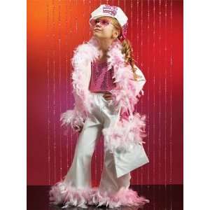  Pink Feather Diva Child Costume Size Small: Toys & Games