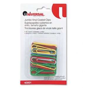  Universal® Vinyl Coated Wire Paper Clips CLIP,JMBO,VINYL 