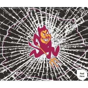  Arizona State Sun Devils Shattered Auto Decal (12 x 10 