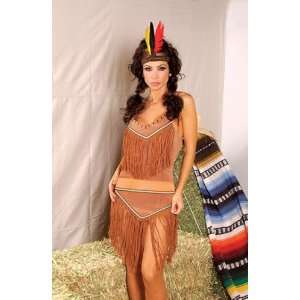  Indian Costume Includes a Cami Top with Fringe, Matching 