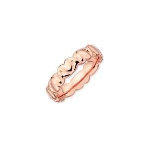    4.5mm Stackable Expressions Rose Heart Band, Size 5 Jewelry
