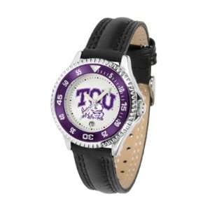 Texas Christian Horned Frogs Competitor Ladies Watch with Leather Band 
