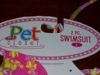 Bathing Swim Suit Bikini Pet Closet Dog pink NEW ~UPick  