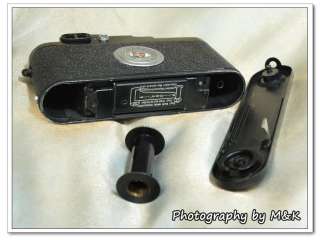 Leica IIIG 3G Black Paint Screw Mount M39 Rangefinder Camera Body 