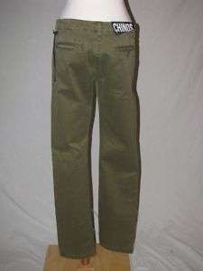 NWT William Rast Chino Seaweed Slouchy Pants Jeans 28  