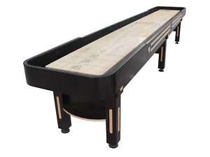 16 foot PREMIUM SHUFFLEBOARD TABLE ~THE MAJESTIC in MAHOGANY by BERNER 