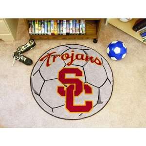 BSS   USC Trojans NCAA Soccer Ball Round Floor Mat (29 