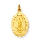 goldia 14k Gold Our Lady Of Guadalupe Medal Charm