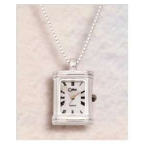 Colibri Ladies Sterling Silver Pendant Watch Necklace 