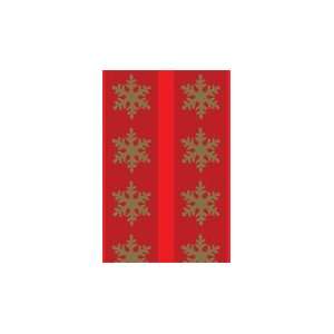  100% Recycled Gift Wrap   Red/Gold Snowflake: Kitchen 