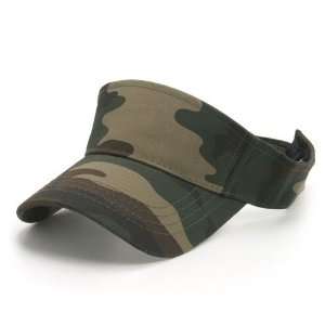  CAMOUFLAGE SPORTS VISOR FOREST CAMO HAT CAP HATS 