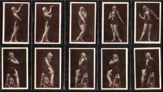 1930 Bathing Beauties Women Tobacco Card / R & J HILL  