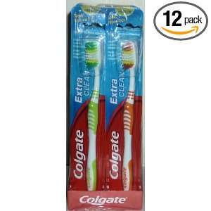 Colgate Toothbrush Extra Clean, Medium (Display of 12) Colors May Vary