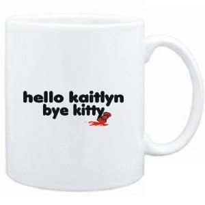 Mug White  Hello Kaitlyn bye kitty  Female Names  Sports 