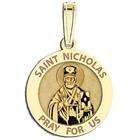 PicturesOnGold Saint Nicholas Medal, Sterling Silver, 3/4 in, size 