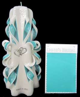 SILVER HEARTS Wedding Unity Candle   PERSONALIZED!  